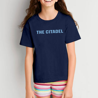 The Citadel Bulldogs Basic Block Youth Short Sleeve T-Shirt - Navy