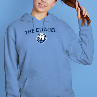 The Citadel Bulldogs Arch Logo Hooded Sweatshirt - Carolina Blue