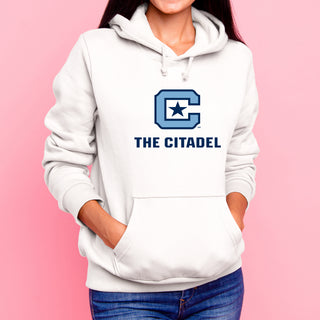 The Citadel Bulldogs Primary Logo Hooded Sweatshirt - White