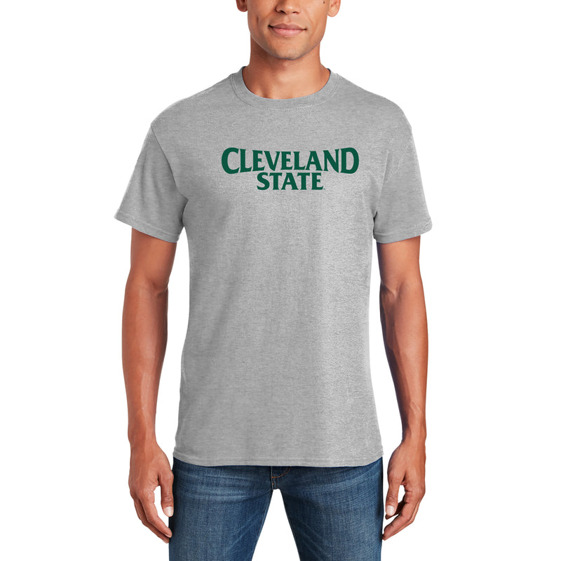 Cleveland State Vikings Basic Block T Shirt - Sport Grey