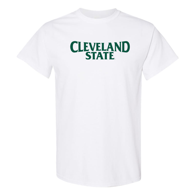 Cleveland State Vikings Basic Block T Shirt - White