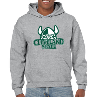 Cleveland State Vikings Primary Logo Hoodie - Sport Grey