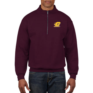 Central Michigan University Chippewas Action C Quarter-Zip Sweatshirt - Maroon