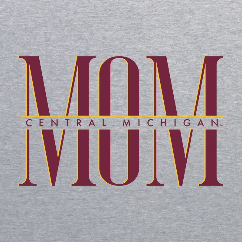 Central Michigan Classic Mom T-Shirt - Sport Grey