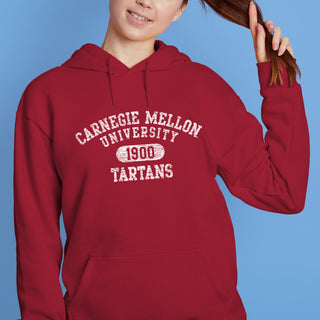 Carnegie Mellon University Tartans Athletic Arch Hoodie - Cardinal