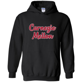 Carnegie Mellon Tartans Basic Script Heavy Blend Hoodie - Black