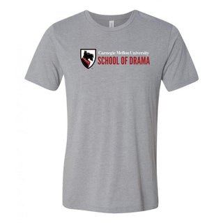 Carnegie Mellon University Tartans School of Drama Canvas Triblend Short Sleeve T Shirt - Athletic Grey