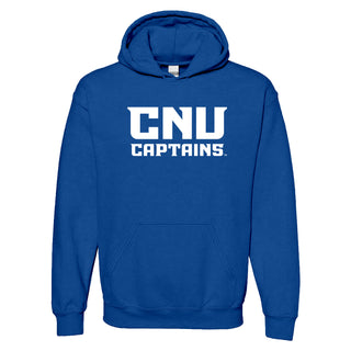 Christopher Newport University Captains Basic Block Hoodie - Royal