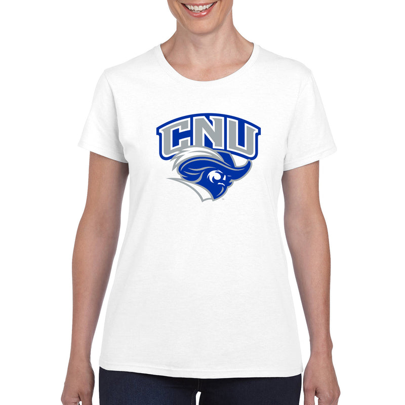 Christopher Newport University Captains Arch Logo Women's Short Sleeve T-Shirt - Royal