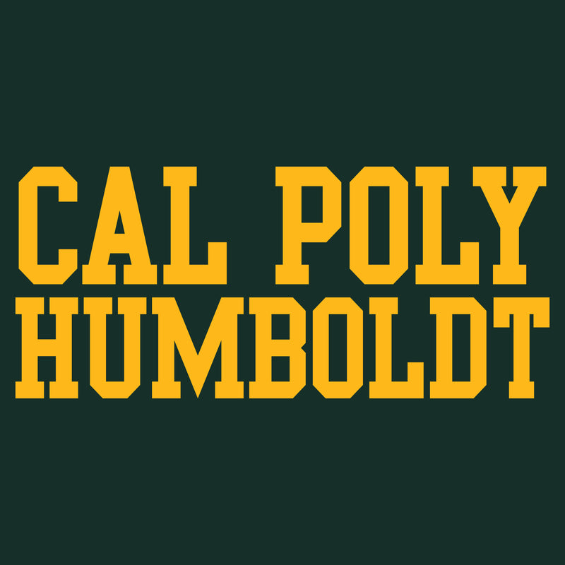 Cal Poly Humboldt Lumberjacks Basic Block Long Sleeve T Shirt - Forest