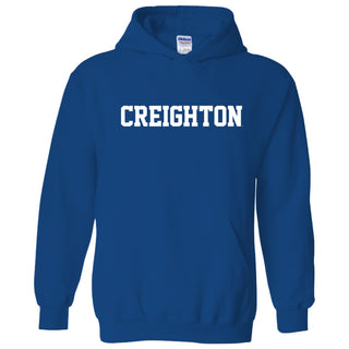 Creighton University Bluejays Basic Block Heavy Blend Hoodie - Royal