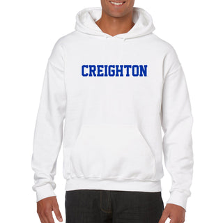 Creighton University Bluejays Basic Block Heavy Blend Hoodie - White