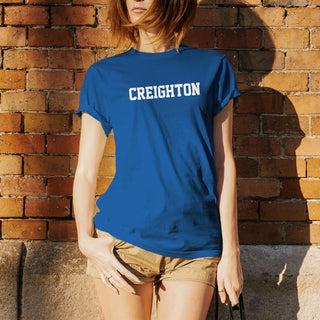 Creighton University Bluejays Basic Block Short Sleeve T Shirt - Royal