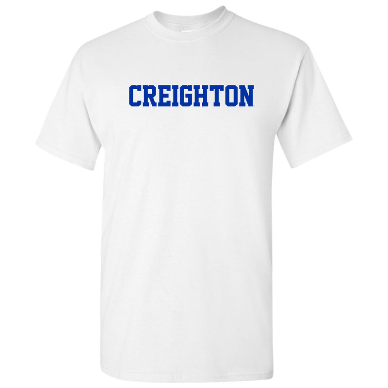 Creighton University Bluejays Basic Block Short Sleeve T Shirt - White