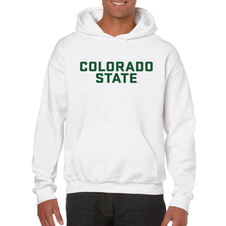 Colorado State University Rams Basic Block Hoodie - White