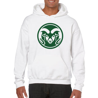 Colorado State University Rams Primary Logo Hoodie - White