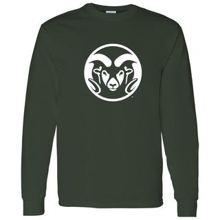 Colorado State University Rams Primary Logo Long Sleeve T Shirt - Forest