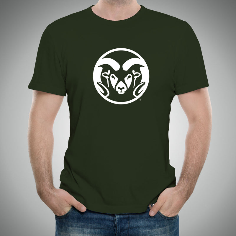 Colorado State University Rams Primary Logo Short Sleeve T Shirt - Forest