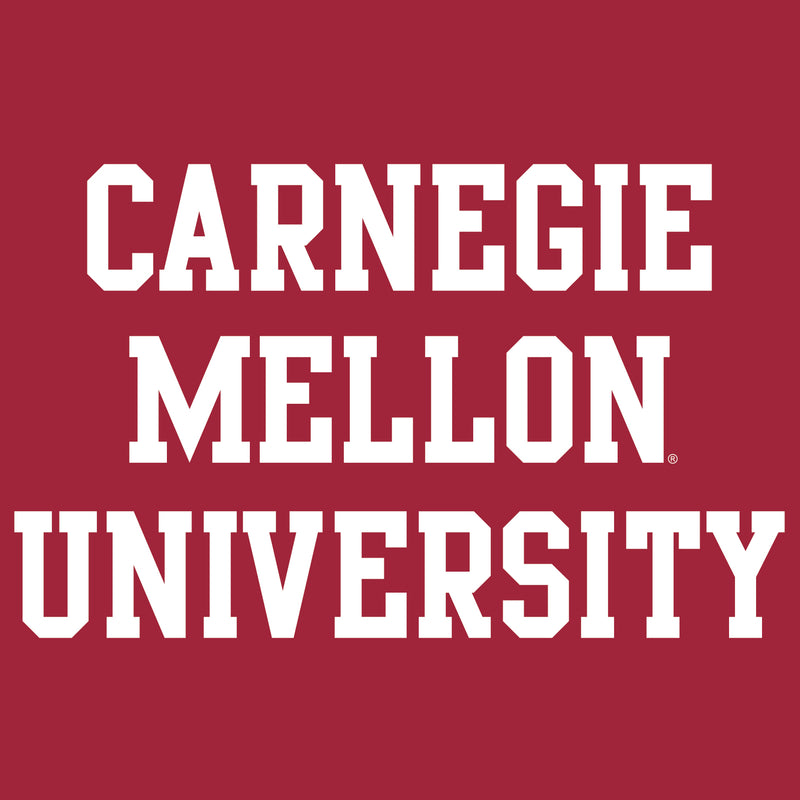 Carnegie Mellon University Tartans Basic Block Hoodie - Cardinal Red