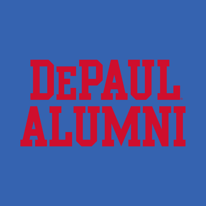 DePaul University Blue Demons Alumni Basic Block Short Sleeve T Shirt - Royal