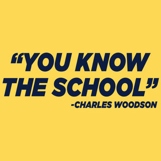 Charles Woodson You Know The School University of Michigan Next Level Short Sleeve T-Shirt - Maize