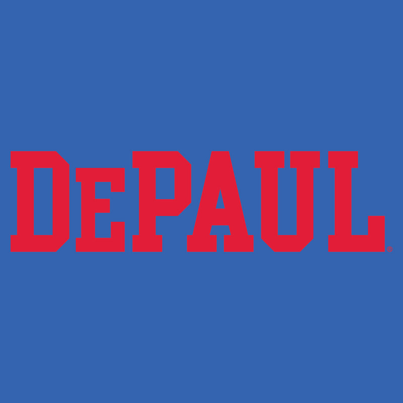 DePaul University Blue Demons Basic Block Short Sleeve T Shirt - Royal