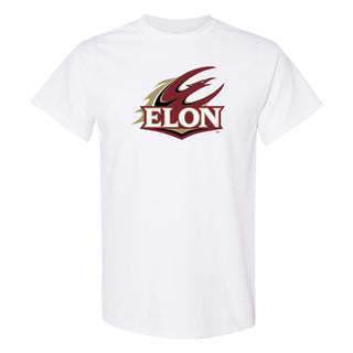 Elon University Phoenix Primary Logo T Shirt - White