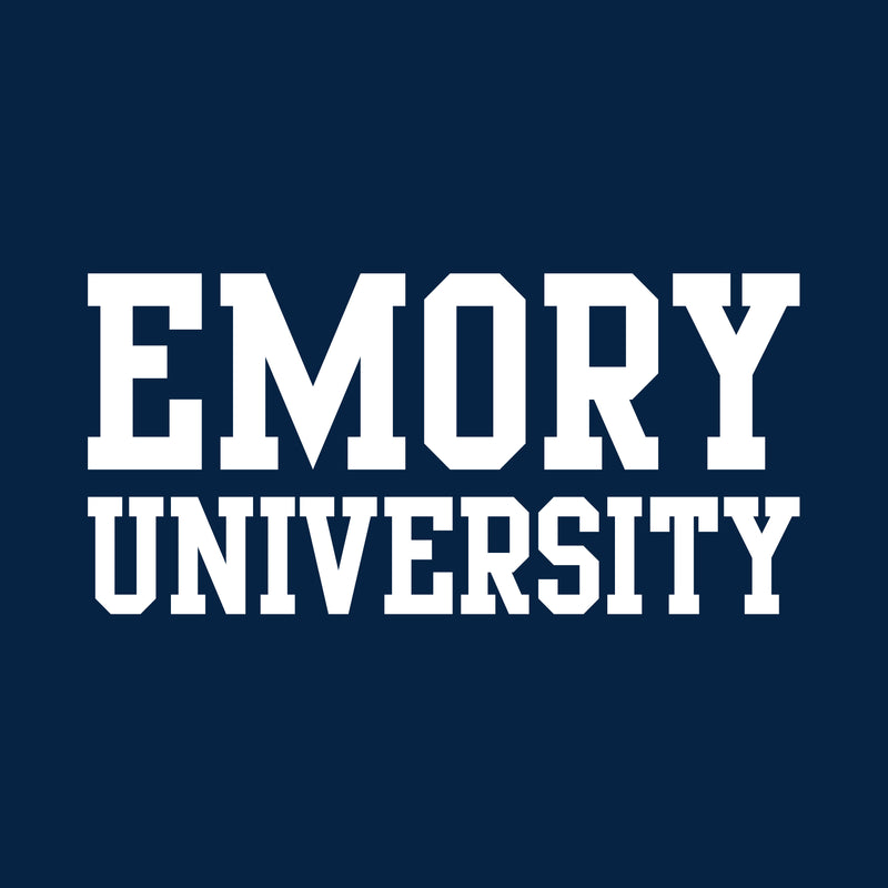 Emory University Eagles Basic Block Short Sleeve T Shirt - Navy