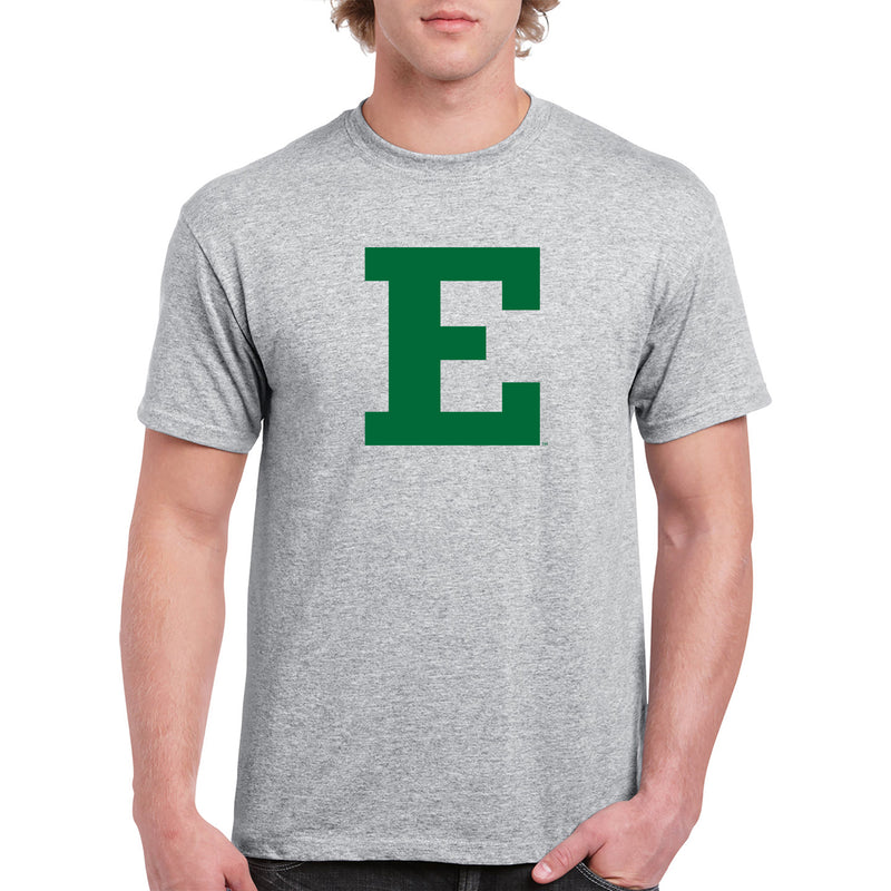 Eastern Michigan University Eagles Block E Short Sleeve T Shirt - Sport Grey