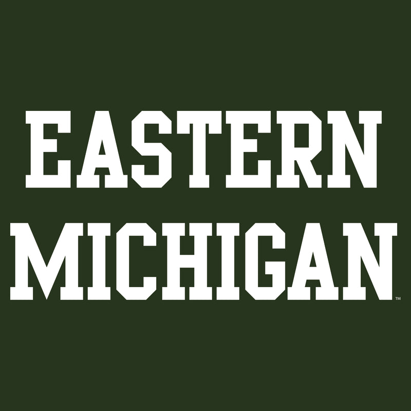 Eastern Michigan University Eagles Basic Block Short Sleeve T Shirt - Forest