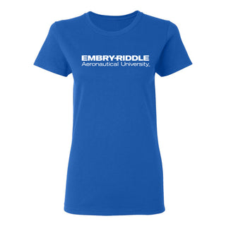 Embry-Riddle Aeronautical University Eagles Basic Block Women's T Shirt - Royal