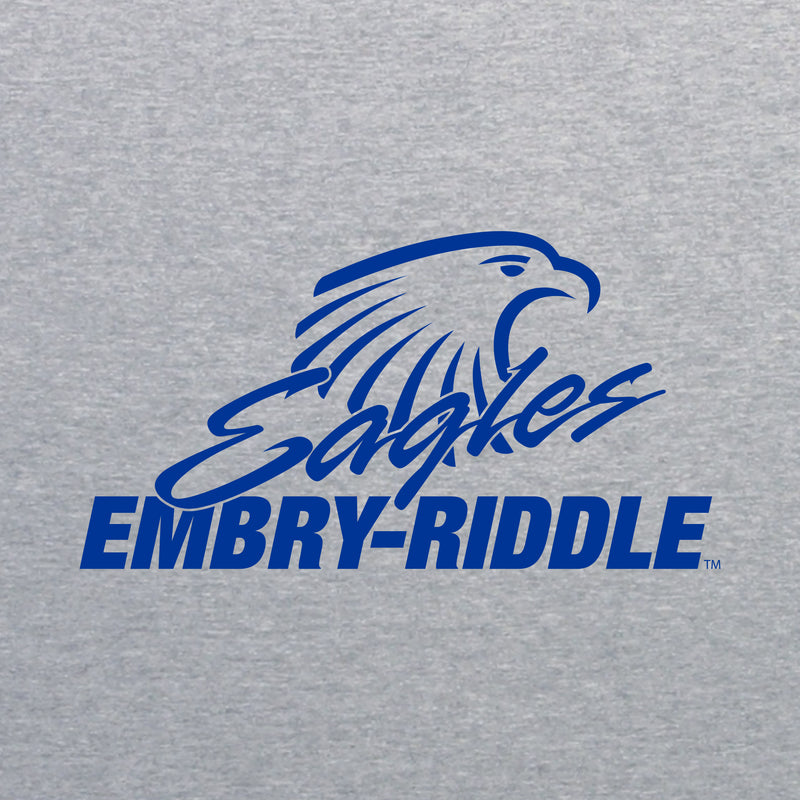 Embry-Riddle Aeronautical University Eagles Daytona Primary Logo Women's T Shirt - Sport Grey