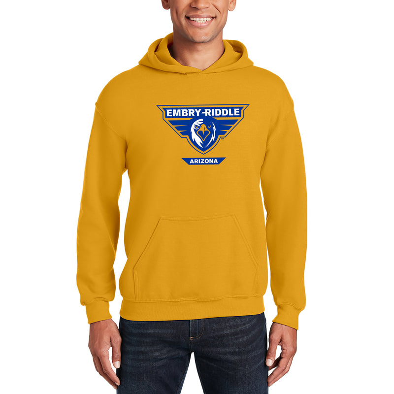 Embry-Riddle Aeronautical University Eagles Prescott Primary Logo Hoodie - Gold