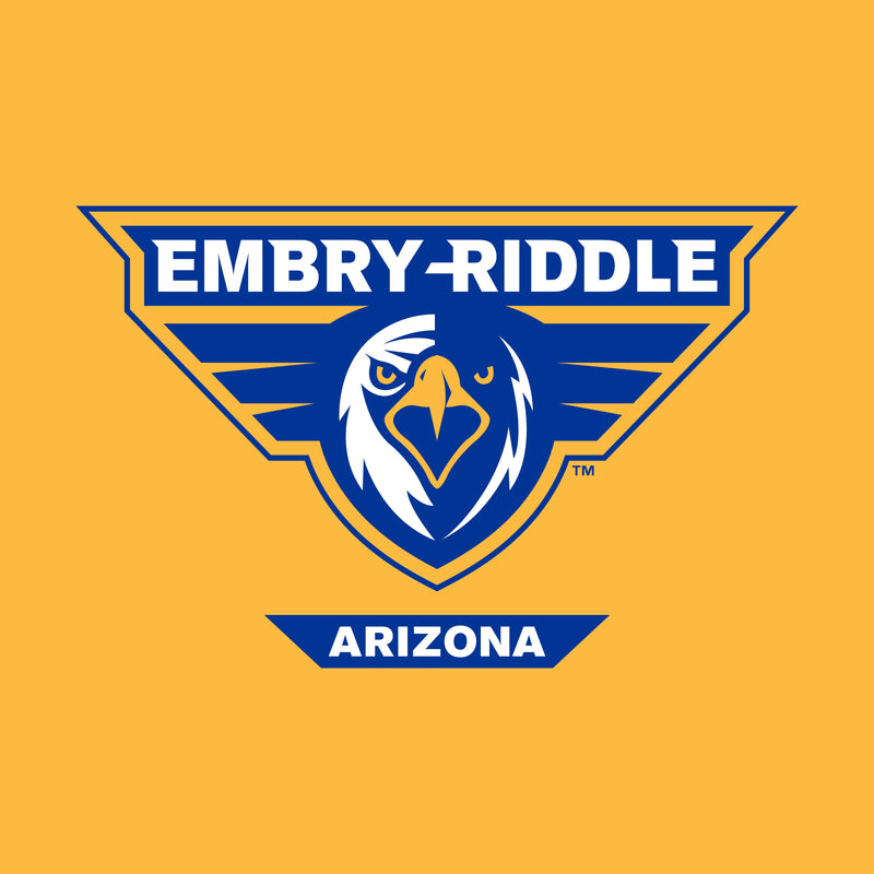 Embry-Riddle Aeronautical University Eagles Prescott Primary Logo Youth T Shirt - Gold