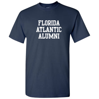 Florida Atlantic University Owls Alumni Block Short Sleeve T Shirt - Navy