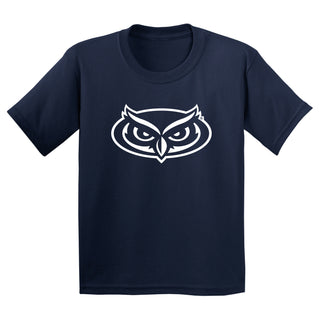 Florida Atlantic University Owls Primary Logo Youth Short Sleeve T Shirt - Navy