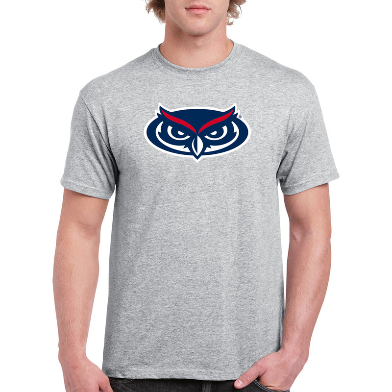 Florida Atlantic Owls Primary Logo T Shirt - Sport Grey