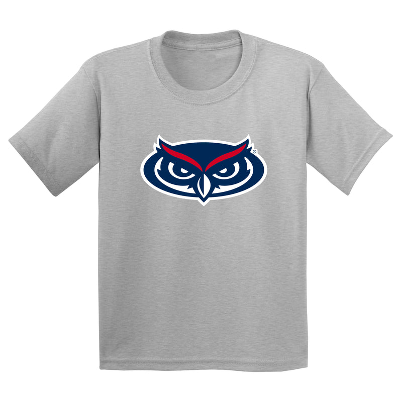 Florida Atlantic Owls Primary Logo Youth T Shirt - Sport Grey