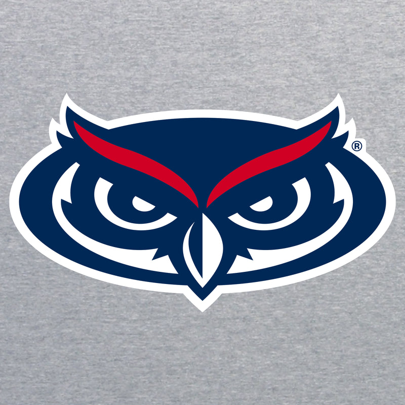 Florida Atlantic Owls Primary Logo Women's T Shirt - Sport Grey