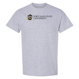 Fort Hays State Institutional Logo T-Shirt - Sport Grey