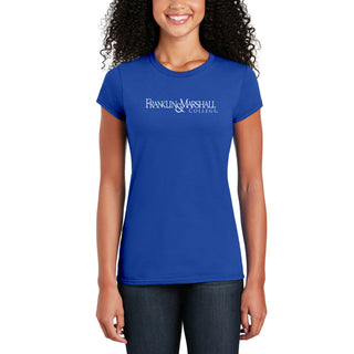 Franklin & Marshall College Diplomats Basic Block Women's Short Sleeve T Shirt - Royal