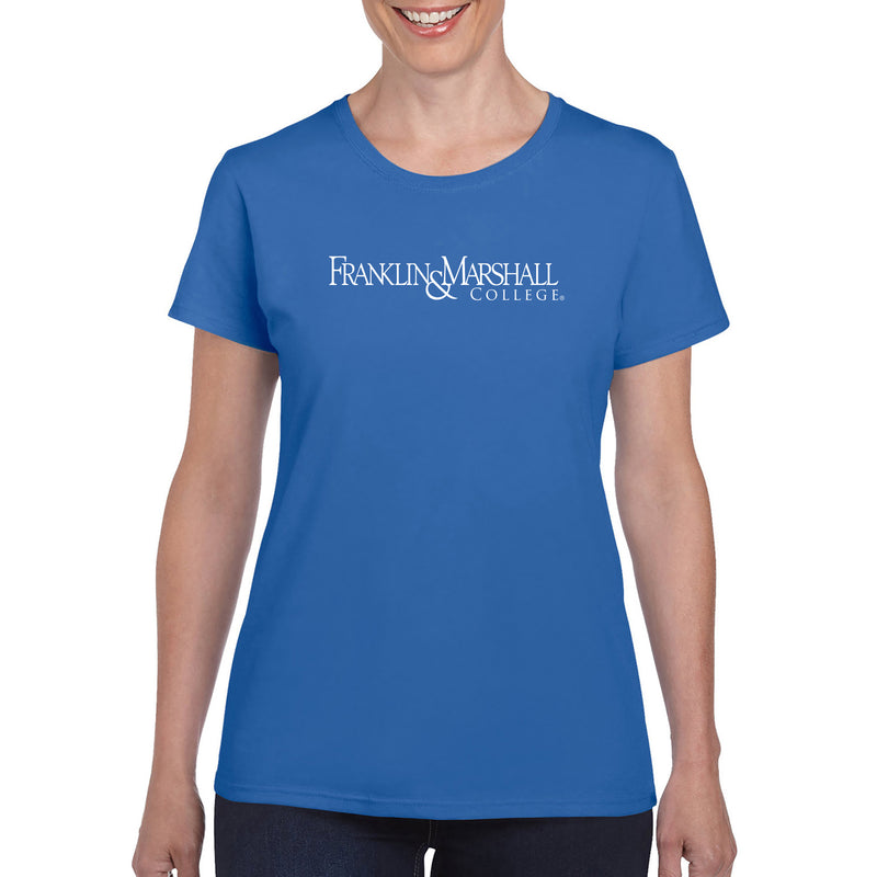 Franklin & Marshall College Diplomats Basic Block Women's Short Sleeve T Shirt - Royal