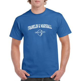 Franklin & Marshall College Diplomats Arch Logo T Shirt - Royal