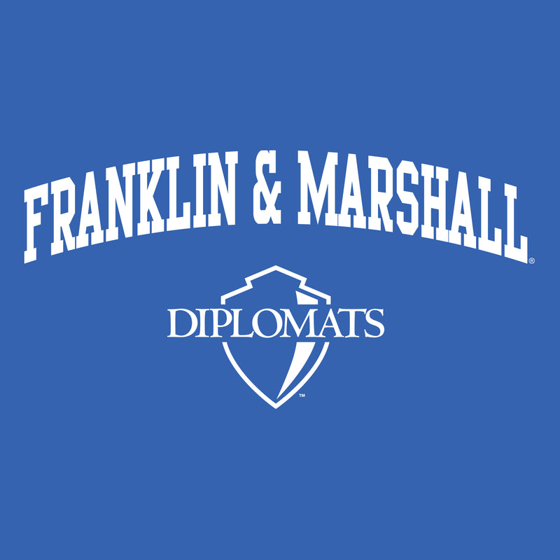 Franklin & Marshall College Diplomats Arch Logo T Shirt - Royal