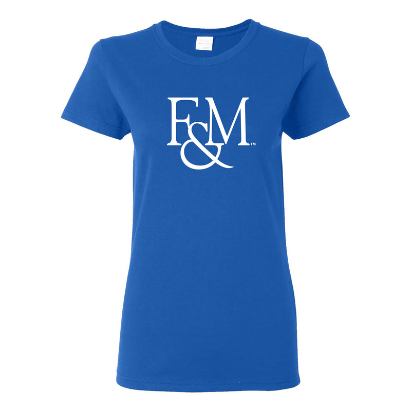 Franklin & Marshall College Diplomats Primary Logo Women's T Shirt - Royal