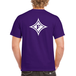 Furman University Paladins Front Back Print T Shirt - Purple