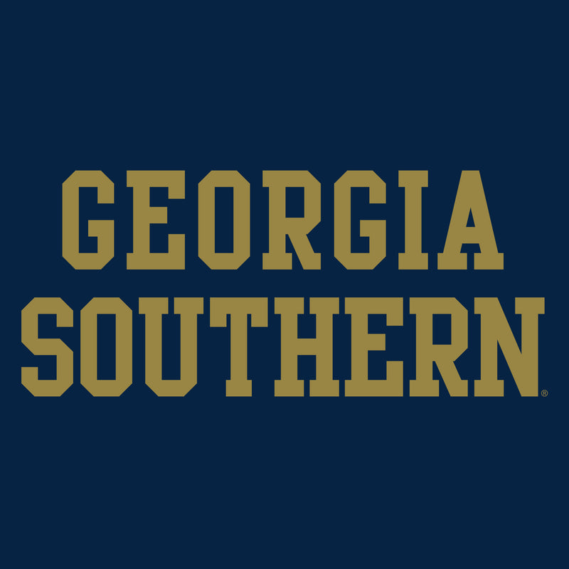 Georgia Southern University Eagles Basic Block Cotton Long Sleeve T-Shirt - Navy