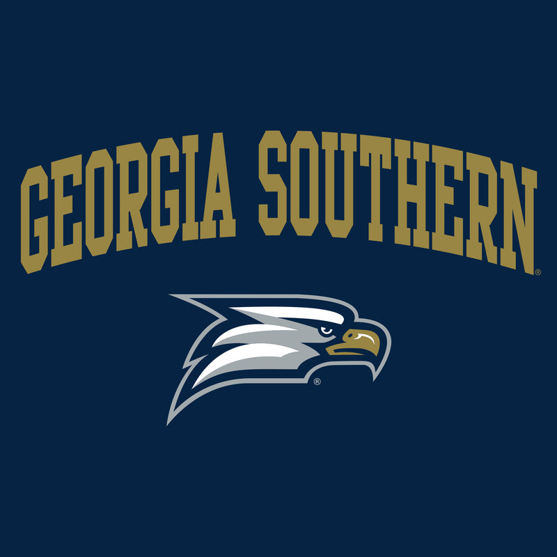 Georgia Southern University Eagles Arch Logo Cotton Long Sleeve T-Shirt - Navy