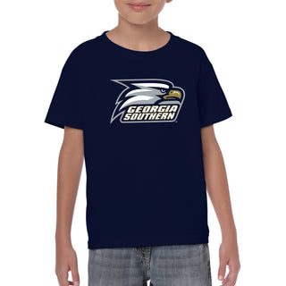 Georgia Southern University Eagles Primary Logo Cotton Youth T-Shirt - Navy