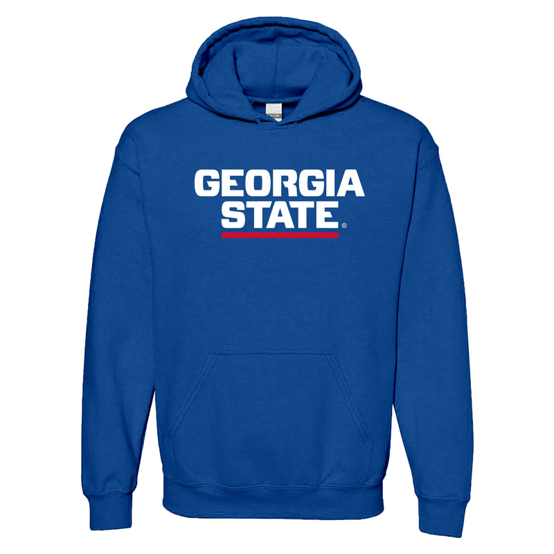 Georgia State University Panthers Basic Block Heavy Blend Hoodie - Royal